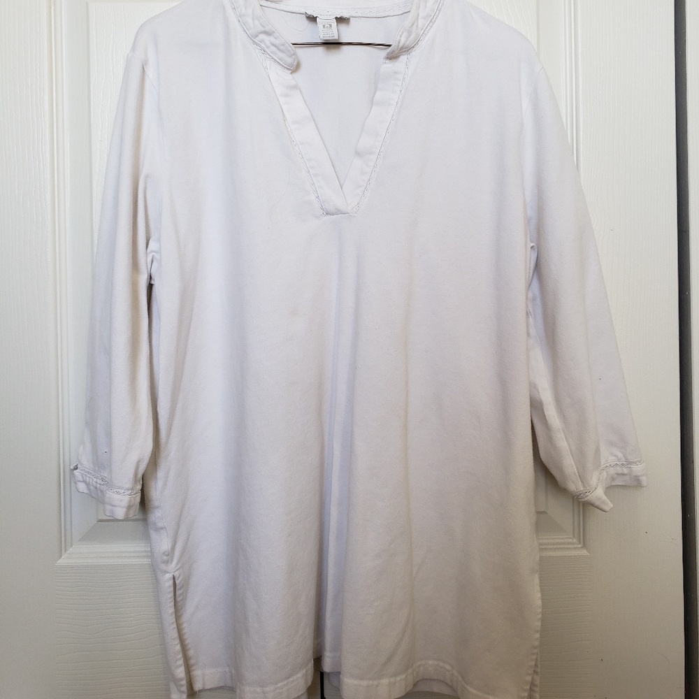 Charter Club White Tunic Top